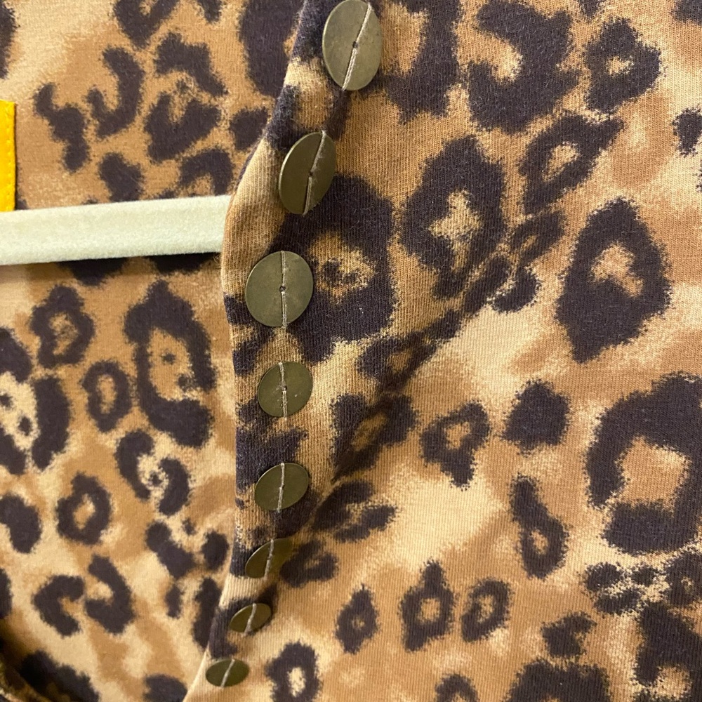 Ruby Rd. Women's Brown Leopard Teddy Jacket - Picture 3 of 4